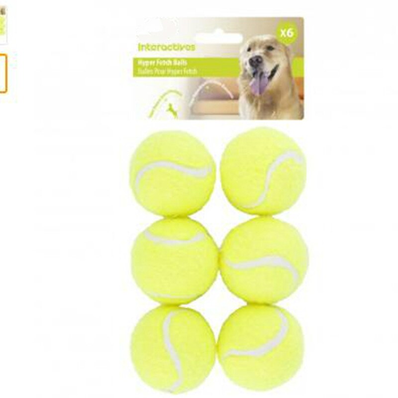 6 PCS Dog Tennis Balls Replacement for Exercise Trainer Launcher Thrower