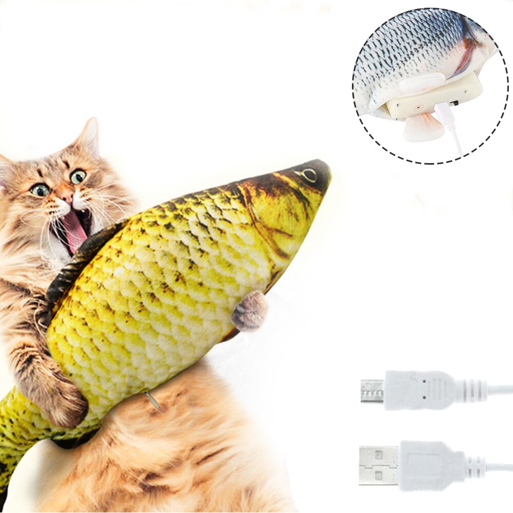 Electronic Cat Toy 3D Fish Fish Toys for Cats